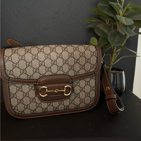 Gucci Beige and Brown Crossbody Bag - Picture 1 of 6